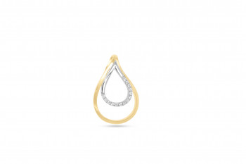 Hanger 18kt goud bi-color met briljant - 40-70628-1272