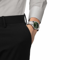 Tissot - PR100 met stalen band en groene wijzerplaat - T150.410.11.091.00