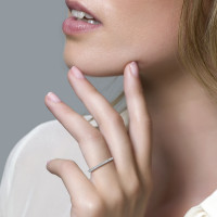 Blush - Ring in 14kt wit goud met zc - 1119WZI/48