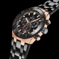 Jaguar - Herenhorloge in zwart staal met ceramische lunette - J1023/1