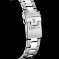 Festina - Herenhorloge in staal met blauwe wijzerplaat - F20694/2