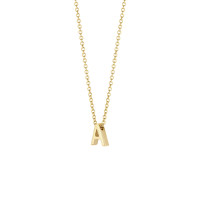 Blush - Halsketting met letter in 14kt geel goud - 3155YGO-A
