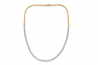 Giorgio Visconti - Collier in 18kt wit en geel goud met briljant - GX40113Y