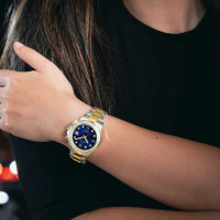 Jaguar - Dameshorloge in meerkleurig staal - J893/2