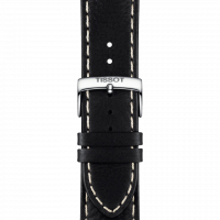 Tissot - herenhorloge PR100  zwart lederen band - T101.610.16.051.00
