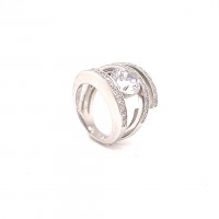 Ring zilver met zirkonium - 50-10240-610-99 52