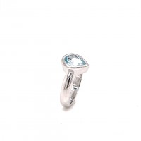 Ring zilver met blauwe topaas - 50-11301-802-99 52