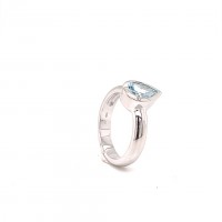 Ring zilver met blauwe topaas - 50-11301-802-99 52