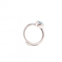 Ring zilver met blauwe topaas - 50-11301-802-99 52