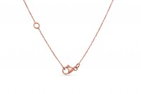 Ketting met hanger 18kt rood goud met briljant - 20-00344-1276