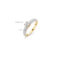 Blush - ring 14kt geel goud met cz - 1135YZI/54